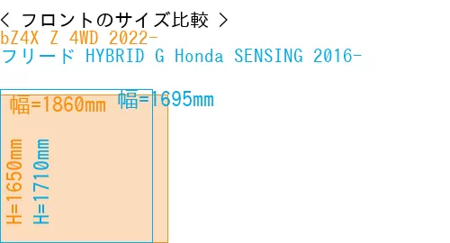 #bZ4X Z 4WD 2022- + フリード HYBRID G Honda SENSING 2016-